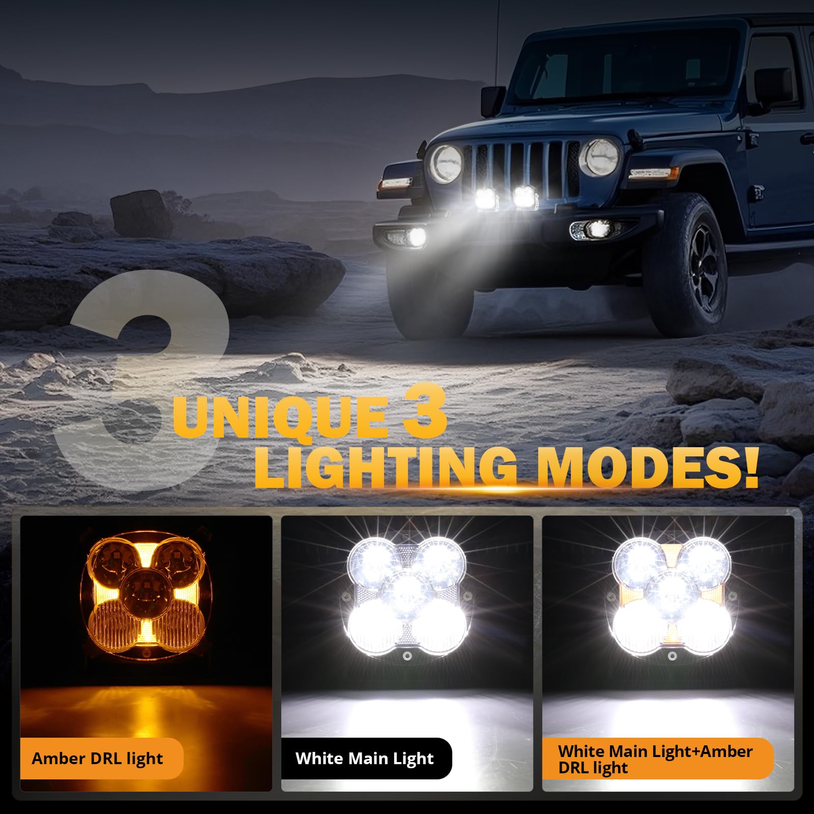Amazon.com: Auxbeam XP-Ultra Series 4.5'' Led Light Pods, 128W